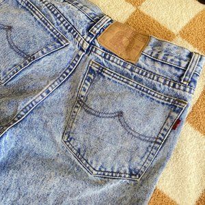 AMERICAN VINTAGE ATTRAK STRAIGHT LEG DENIM ACID WASH DENIM PANTS JEANS